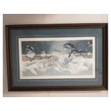 Two Pieces Of Framed Artwork