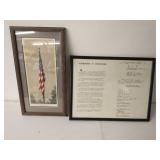 Two Pieces Of Framed Artwork
