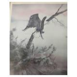 Framed Western Warriors Eagle Artwork