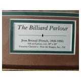 The Billiard Parlor Framed Art