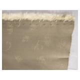 1 Roll Of Sage Colored Patterned Fabric