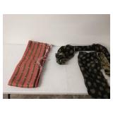 Two Sections Of Patterned Fabric