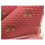 Two Sections Of Patterned Fabric