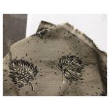 Two Sections Of Patterned Fabric