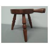 Vintage 3 Legged Wood Milking Stool