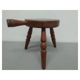 Vintage 3 Legged Wood Milking Stool