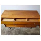 Mid Century Modern Mainline 7 Drawer Lowboy Style Chest