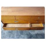 Mid Century Modern Mainline 7 Drawer Lowboy Style Chest