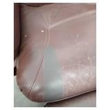 Leather Or Similar Material Armchair With Footstool