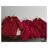 Three Red Jackets Or Coats