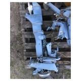 2 Vintage Evinrude Boat Motors