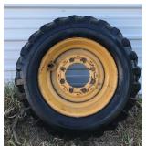 Solideal Gripper Skidsteer Tire w/Rim