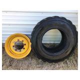 CAT Skid Steer Rim & Tire