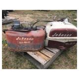Johnson Boat Motor & Vintage Gas Tank