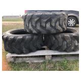 Used Skid Steer Tires (Lot of 3)
