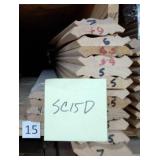 2 3/4" x 9/16" Red Oak Crown Moulding (SC15D)