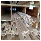 1 1/8" x 5/8" Red Oak Wainscot Cap (SC27C)