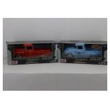 (2) Motor Max 1:24 1958 Chevy Apache Fleetside Pickups