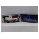(2) Moto Max 1:24 1955 Chevy 5100 Stepside & 1966 Chevy C10 Fleetside