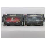 (2) Moto Max 1:24 1939 Chevrolet Coupe & 1959 Corvette