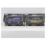 (2) Moto Max 1:24 1949 Ford Woody Wagon & 1940 Ford Delivery Sedan