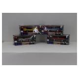 (4) City Cruiser Collection 1:43 1966 Pontiac GTO, 1967 Corvette, 1957 Bonneville, 1957 Corvette