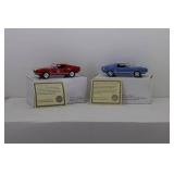 (2) National Motor Museum Mint 1:32 1967 Ford Shelby GT 500 & 1967 Ford Shelby Mustang