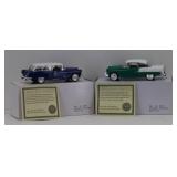 (2) National Motor Museum Mint 1:32  1955 Chevy Nomad & 1955 Chevy Bel Air