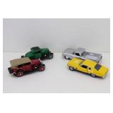 (4) Diecast Cars