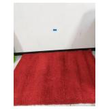 Lifestyle Shaggy Collection Red 5 ft. x 7 ft. Shag Area Rug