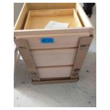 HAMPTON BAY Hampton Unfinished Beech Raised Panel Stock Assembled Base Kitchen Cabinet with 3 Drawers (24 in. x 34.5 in. x 24 in.)
