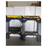 2 DEWALT 33 in. Folding Sawhorse with Adjustable Metal Legs