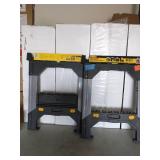 2 DEWALT 33 in. Folding Sawhorse with Adjustable Metal Legs