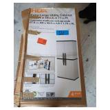 HDX Plastic Freestanding Garage Cabinet in Gray (35 in. W x 71 in. H x 18 in. D)