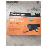 POWERCARE 10 cu. ft. Lawn Mower Dump Cart with Wheels