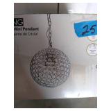 DECOR LIVING CRYSTAL MINI PENDANT
