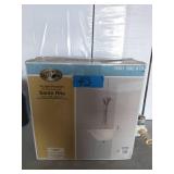 HAMPTON BAY Santa Rita 2-Light Brushed Nickel Inverted Pendant with Glass Shade