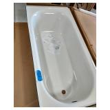 AMERICAN STANDARD Princeton 60 in. x 30 in. Americast Apron-Front Bathtub with Left Hand Drain