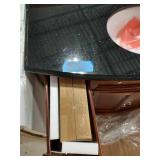 HAMPTON BAY Hampton Harbor 45 in. W x 22 in. D Bath Vanity in Sequoia with Granite Vanity Top in Black