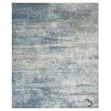 Florida Blue 8 ft. x 10 ft. Modern Abstract Area Rug