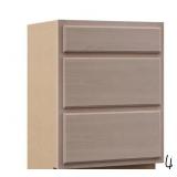 HAMPTON BAY Hampton Unfinished Beech Raised Panel Stock Assembled Base Kitchen Cabinet with 3 Drawers (24 in. x 34.5 in. x 24 in.)