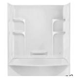 Ovation 30 in. x 60 in. x 75 in. Standard Fit BATHTUB with Right-Hand Drain in Arctic