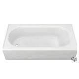 AMERICAN STANDARD Princeton 60 in. x 30 in. Americast Apron-Front Bathtub with Left Hand Drain