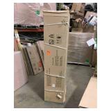 Husky Ready-to-Assemble 24-Gauge Steel Freestanding Garage Cabinet in Black (48 in. W x 72 in. H x 18 in. D) not used see pictures
