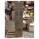 Husky Ready-to-Assemble 24-Gauge Steel Freestanding Garage Cabinet in Black (48 in. W x 72 in. H x 18 in. D) not used see pictures