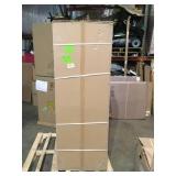 Husky Ready-to-Assemble 24-Gauge Steel Freestanding Garage Cabinet in Black (48 in. W x 72 in. H x 18 in. D) not used see pictures