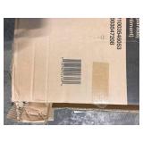 Glacier Bay Glamour 32 in. x 73.90 in. Semi-Frameless Corner Hinged Shower Door in Satin Nickel not used see pictures
