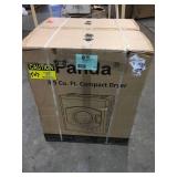 Panda 3.5 cu. ft. Compact Portable Laundry Dryer, White open box customer return see pictures