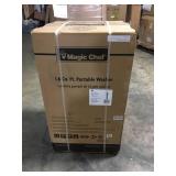 Magic Chef 1.6 cu. ft. Compact White Top Load Washing Machine, Portable with Stainless Steel Tub not used see pictures