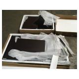 Techni 48 in. Rectangular Chocolate 3 Drawer Computer Desk with Keyboard Tray not used see pictures